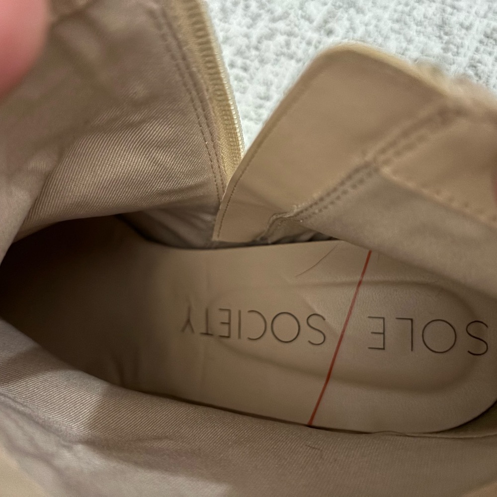 Sole Society Light Tan Ankle Boots - Picture 3 of 3